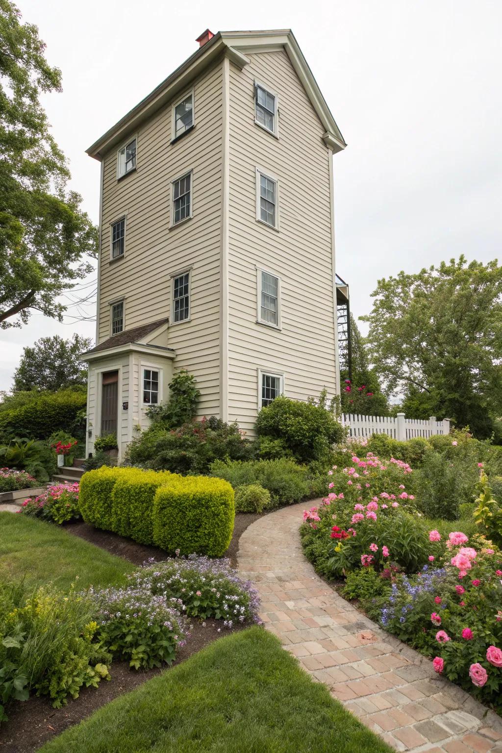 Vertical cladding accentuates the elevation of any structure.
