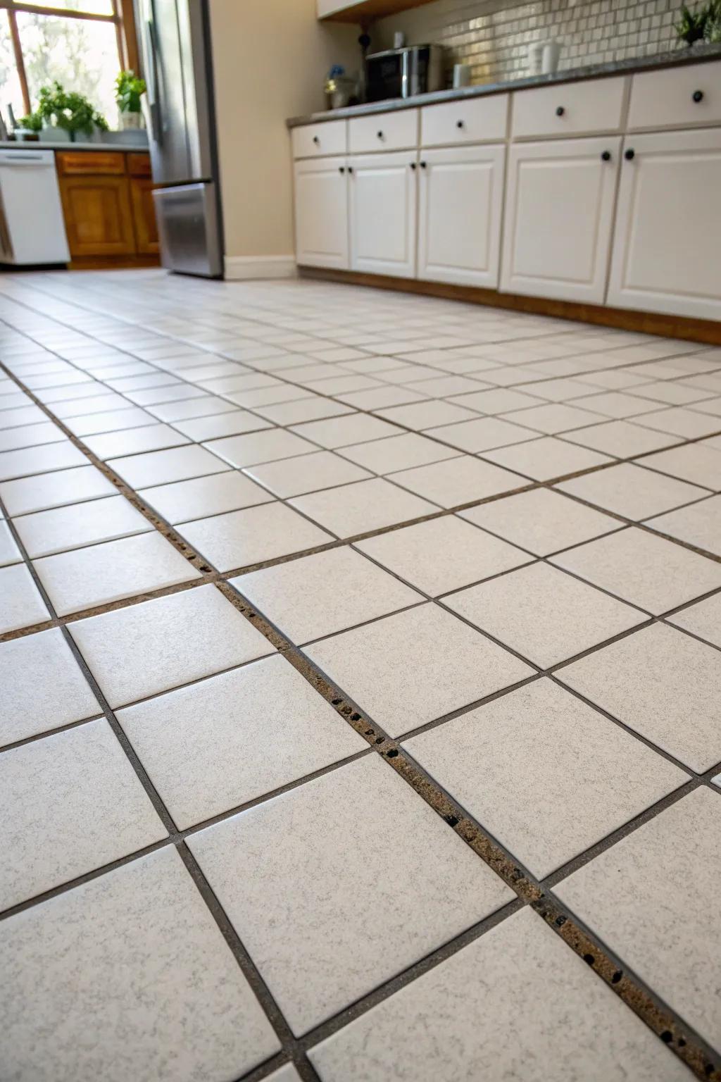 A modern square grid design delivers a tidy and minimalist visual.