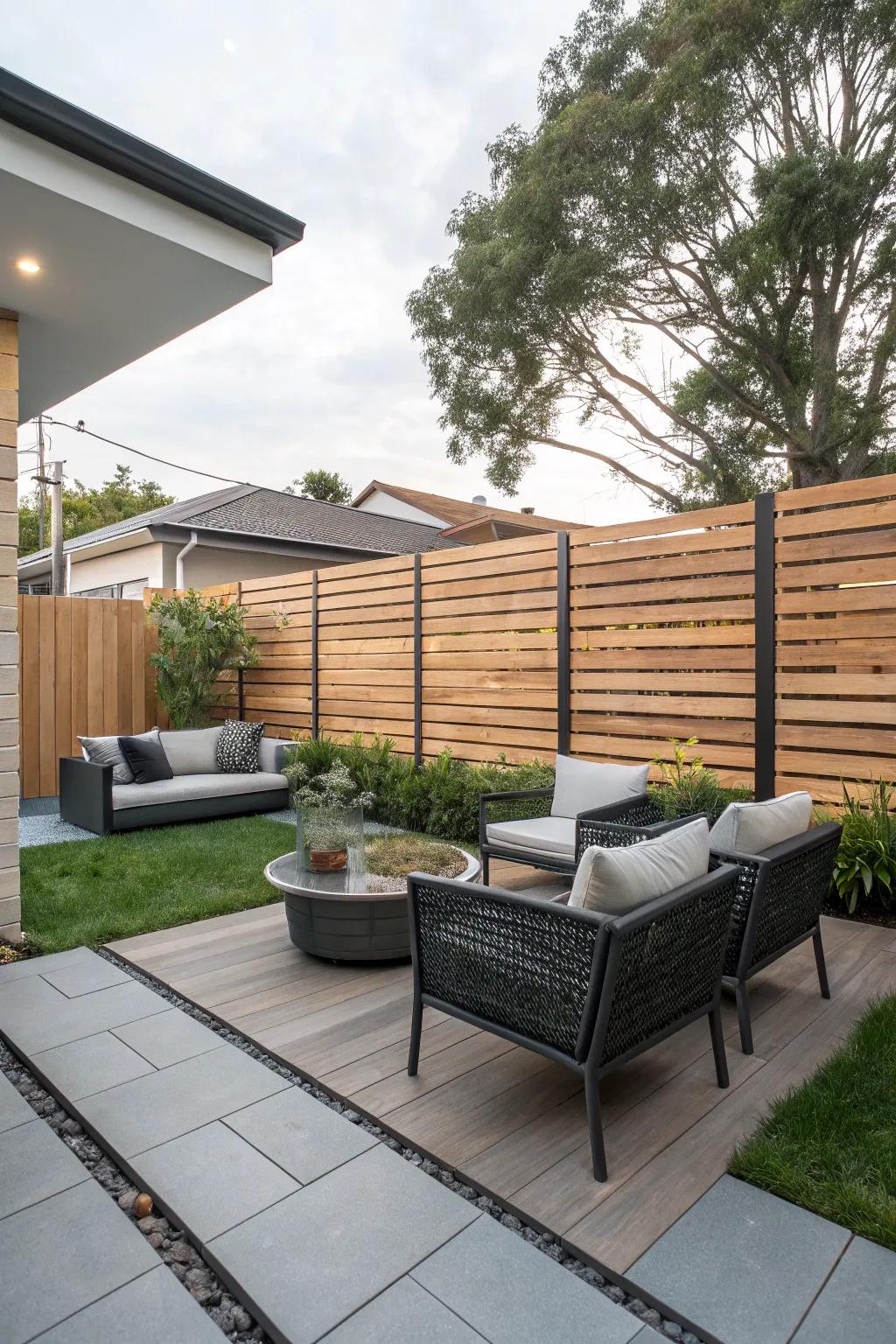 Drifting panels present a contemporary and remarkable guard design.