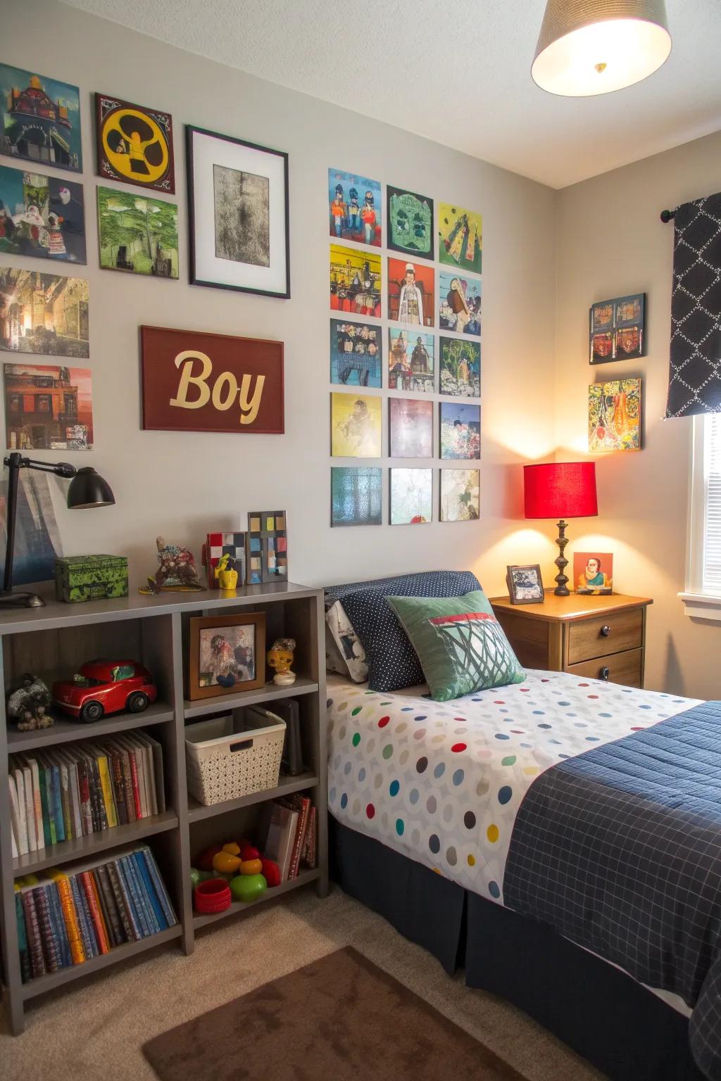 Custom touches enhancing a tween boy’s room.