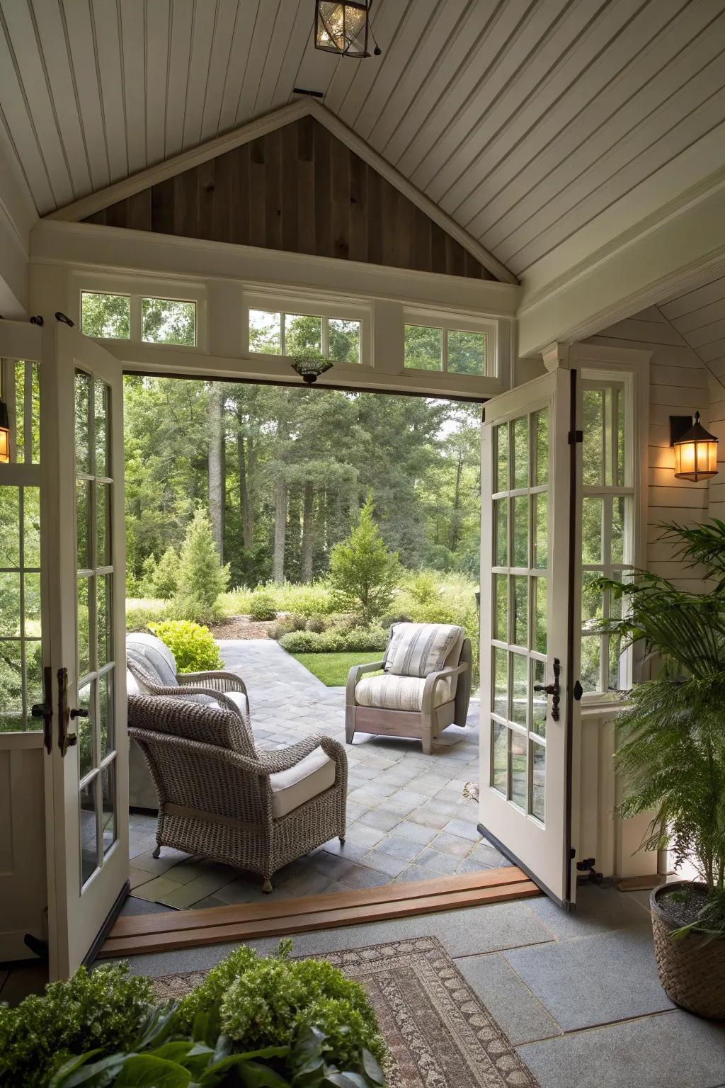 Attain harmony through a fluid indoor-outdoor merger.