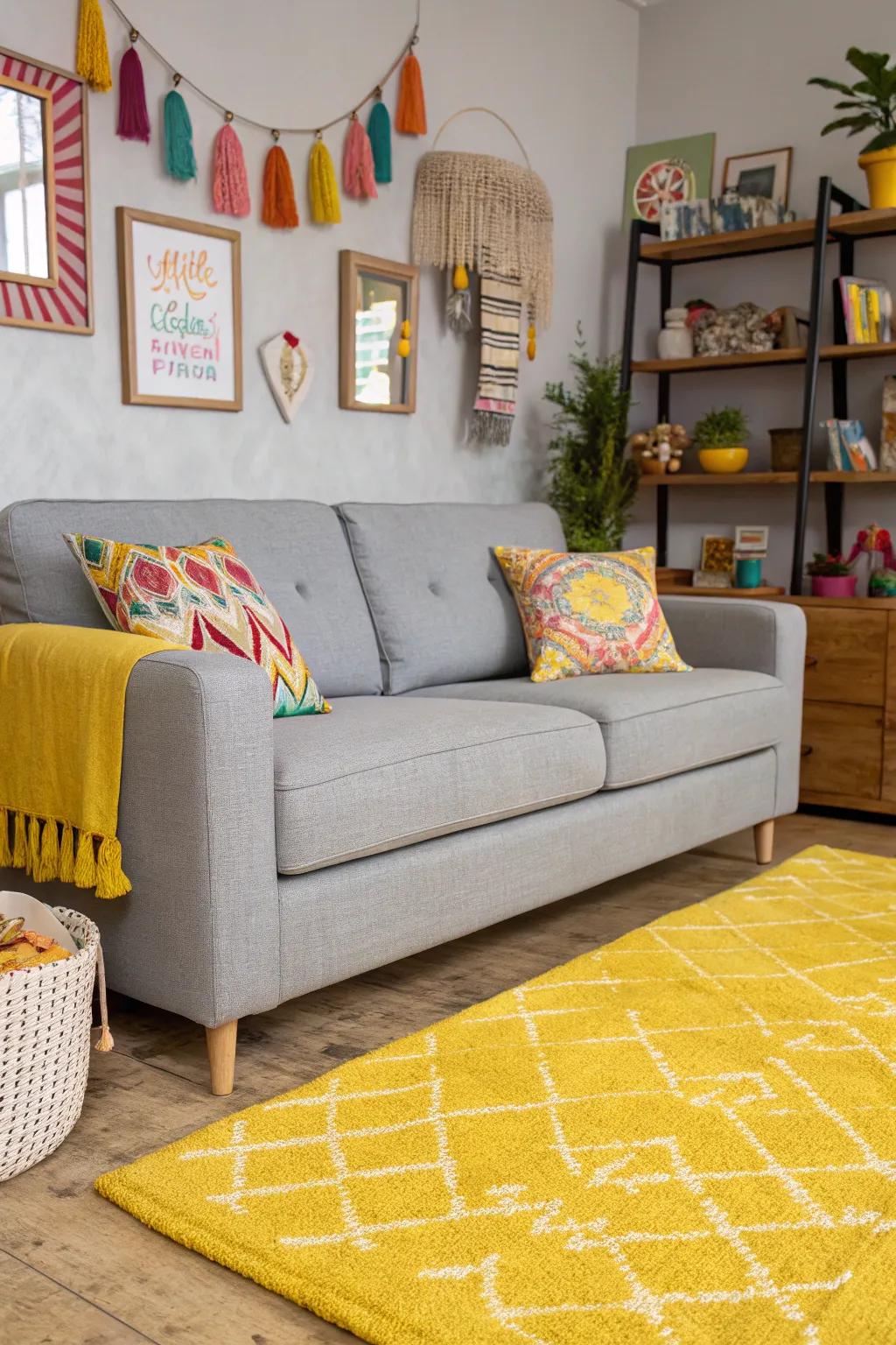 Radiant gold carpets convey spirited vitality and vibrancy to your space.