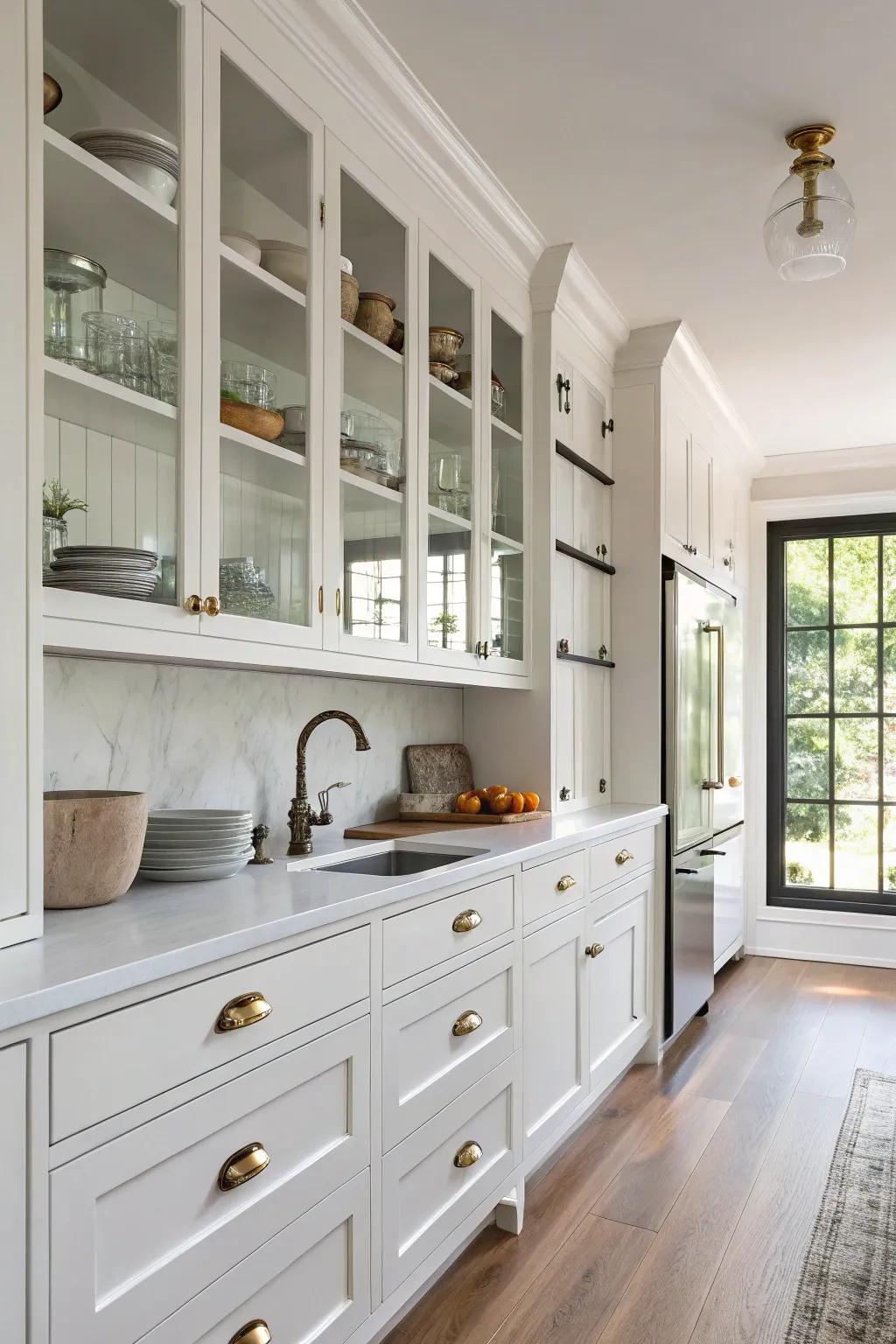 Classic steel buttons matching a traditional cooking area style.