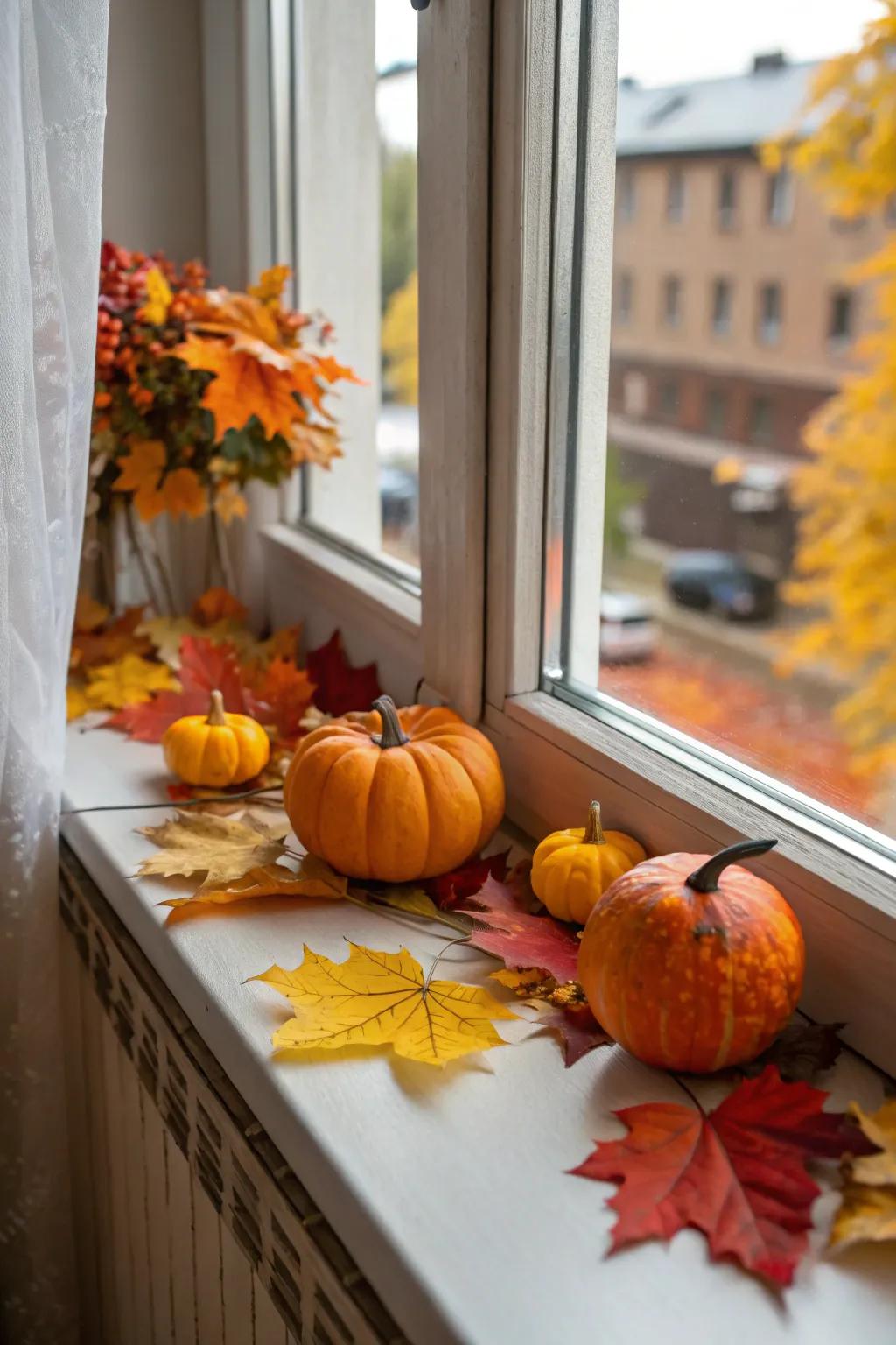 Periodic aesthetic preserves the windowsill invigorating and current.
