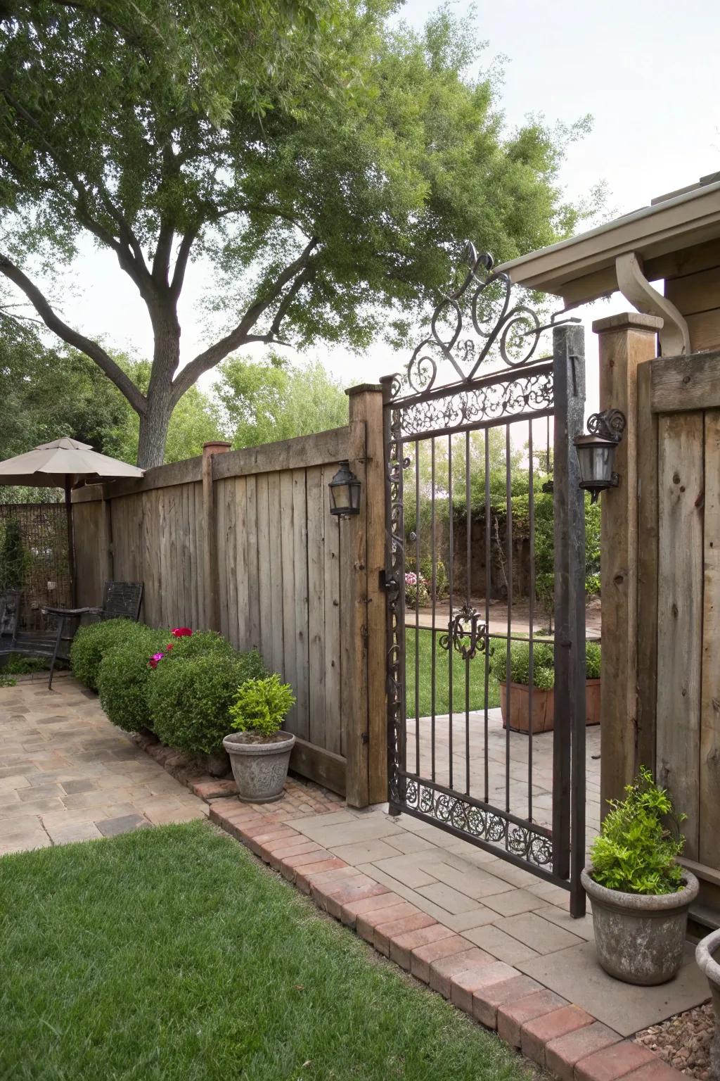 The ease of use of fences is enhanced by functional features such as entrances.
