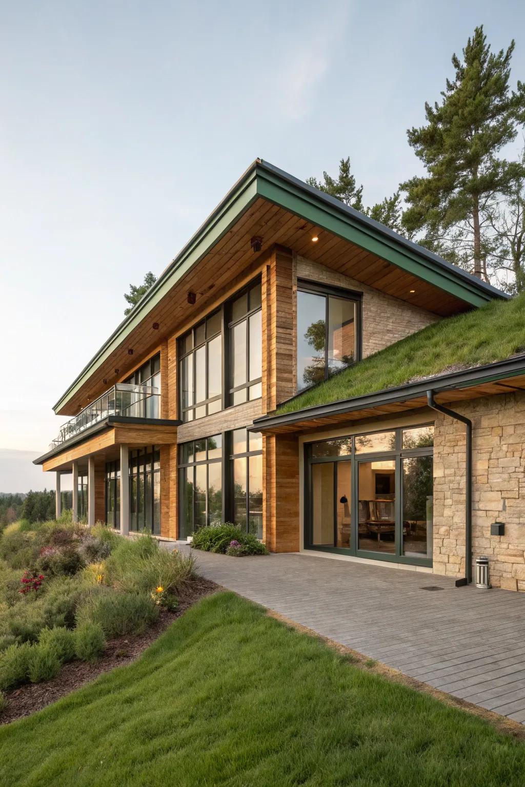 Plant-based soffits are a sustainable and stylish choice.