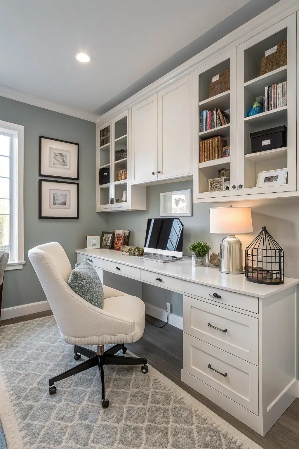 Modern vibes can give your workspace some energy and make it your own.