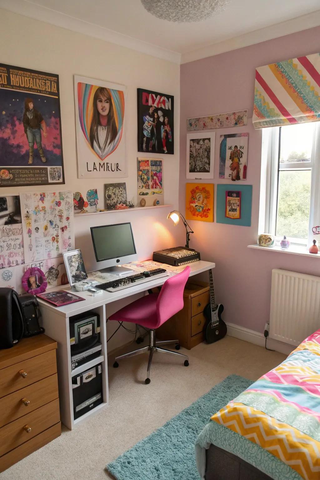 A dedicated avocation area promotes inventiveness and self-expression.