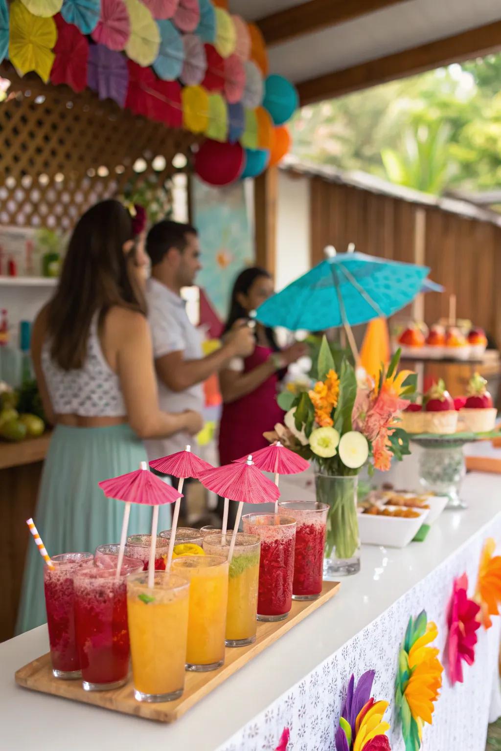 Blend aspects utilizing a stylish refreshment bar.