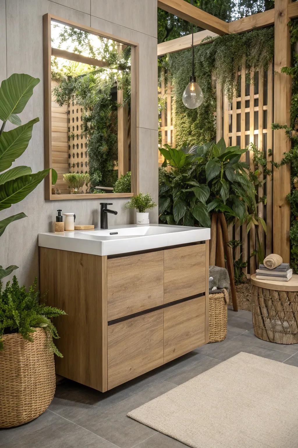 Choose sustainability with environmentally sound materials.