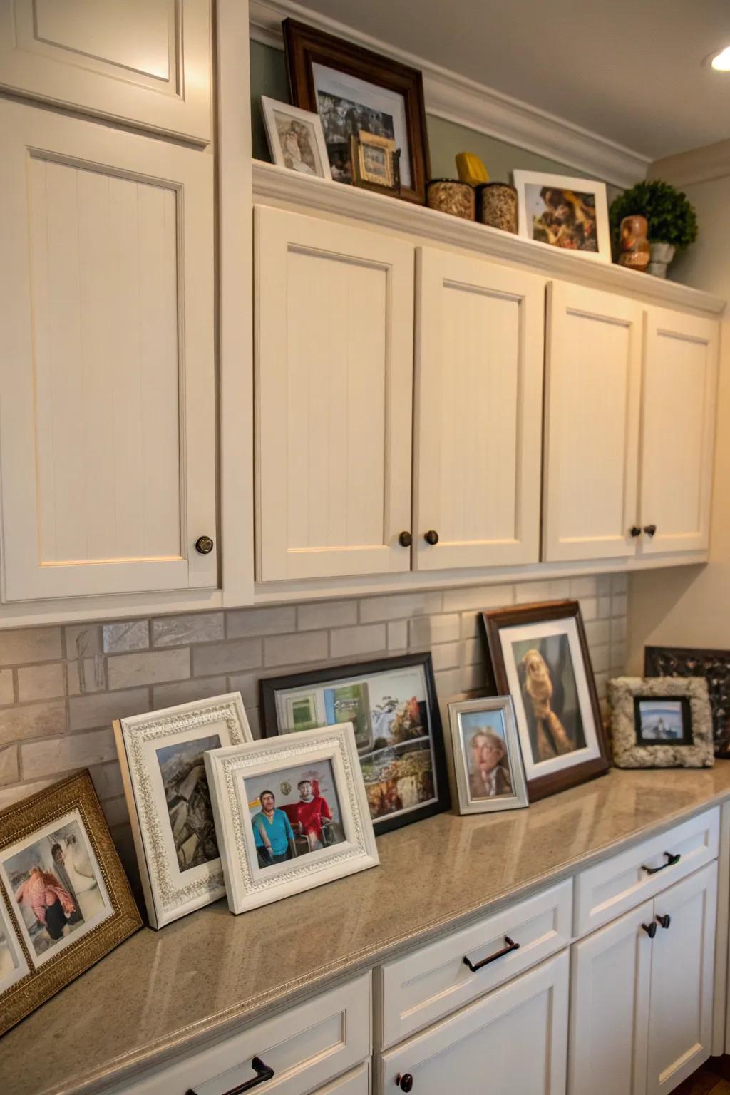 Infuse personal stories into your cooking space by means of meaningful mementos.