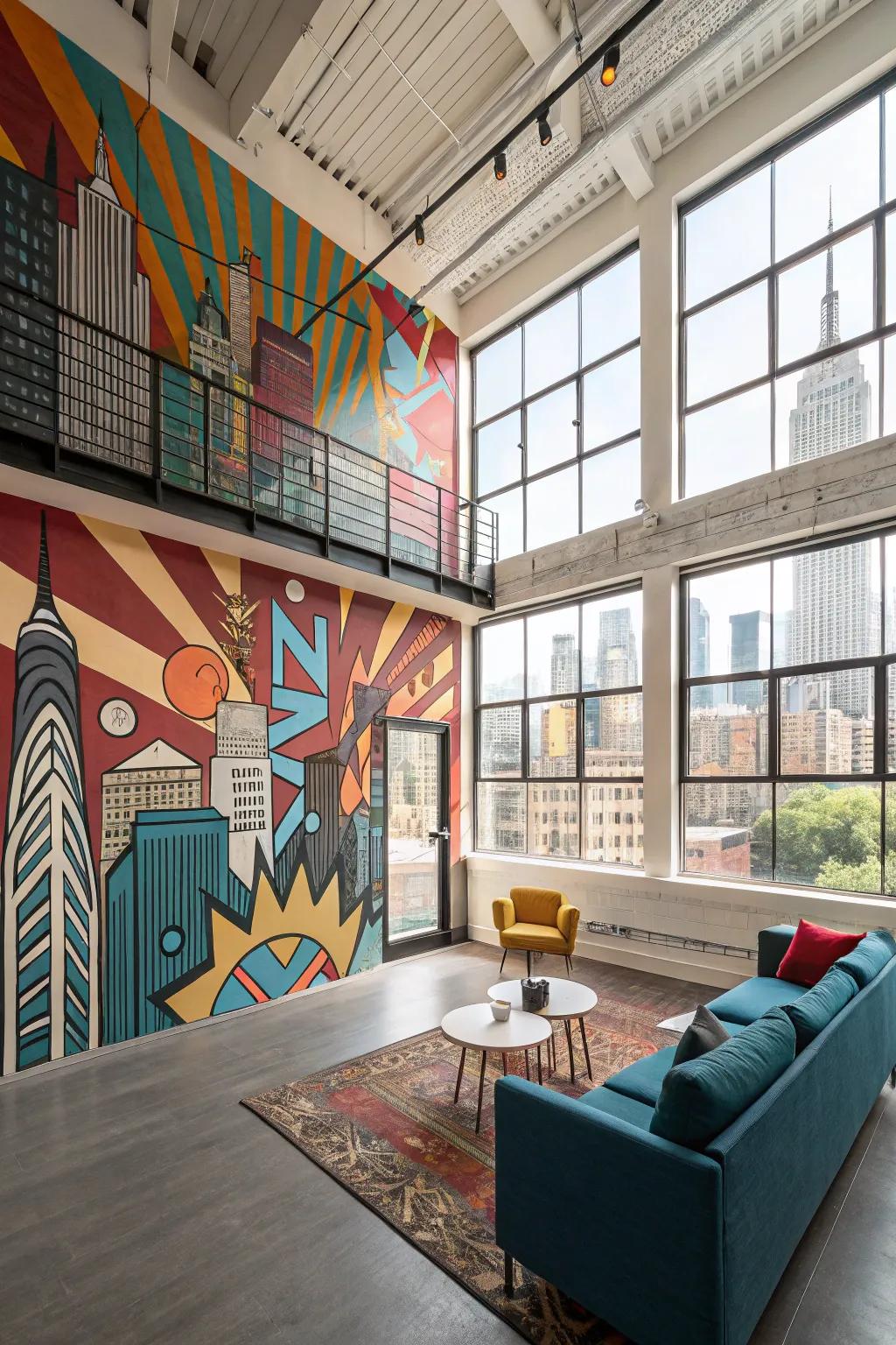 Dynamic urban views introduce an urban hint to your space.
