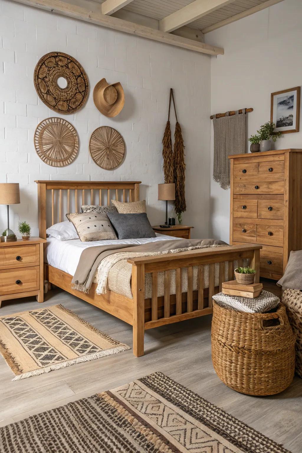 Organic materials such as lumber transport elegance.