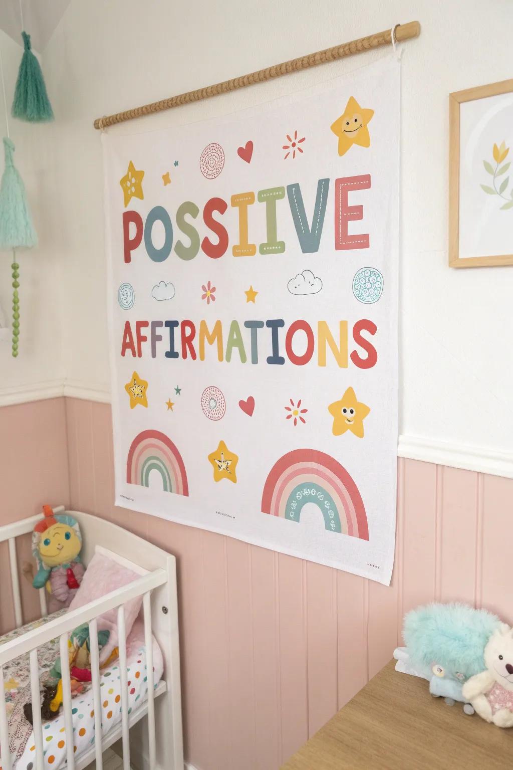 Prints featuring positive affirmations brighten up your space with good vibes.