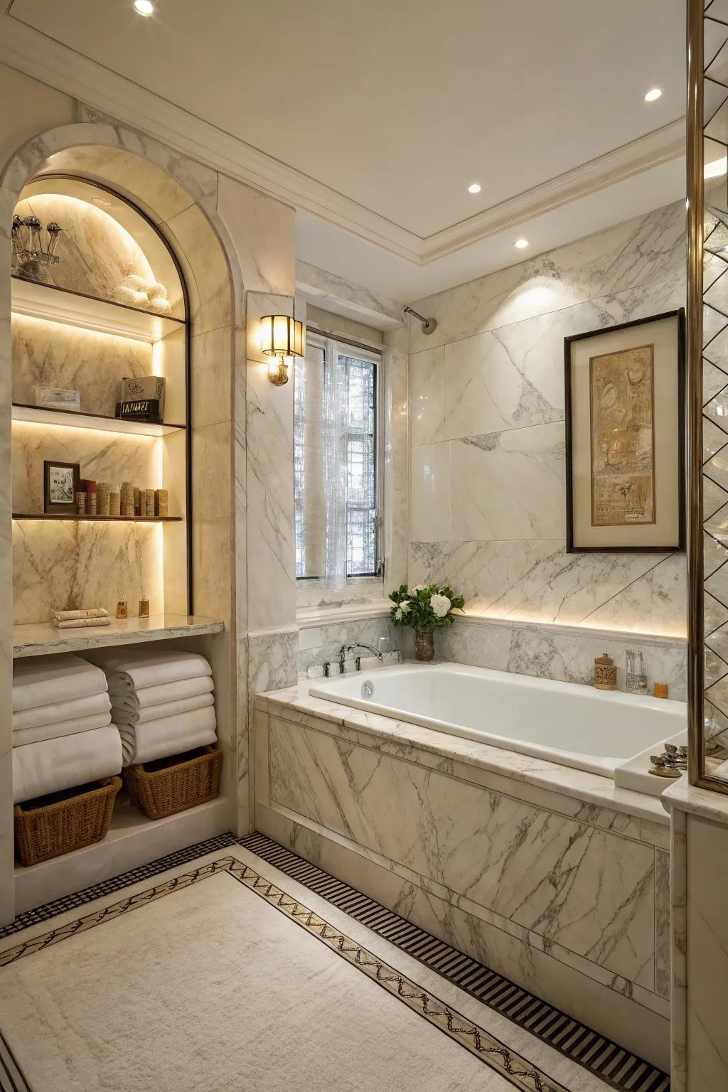 Add timeless elegance using granite accents.