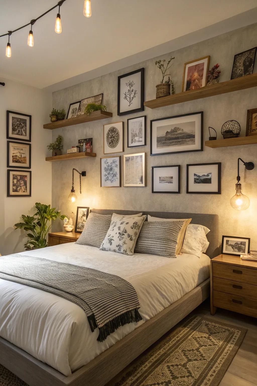 Craft a unique style by layering art and decor.