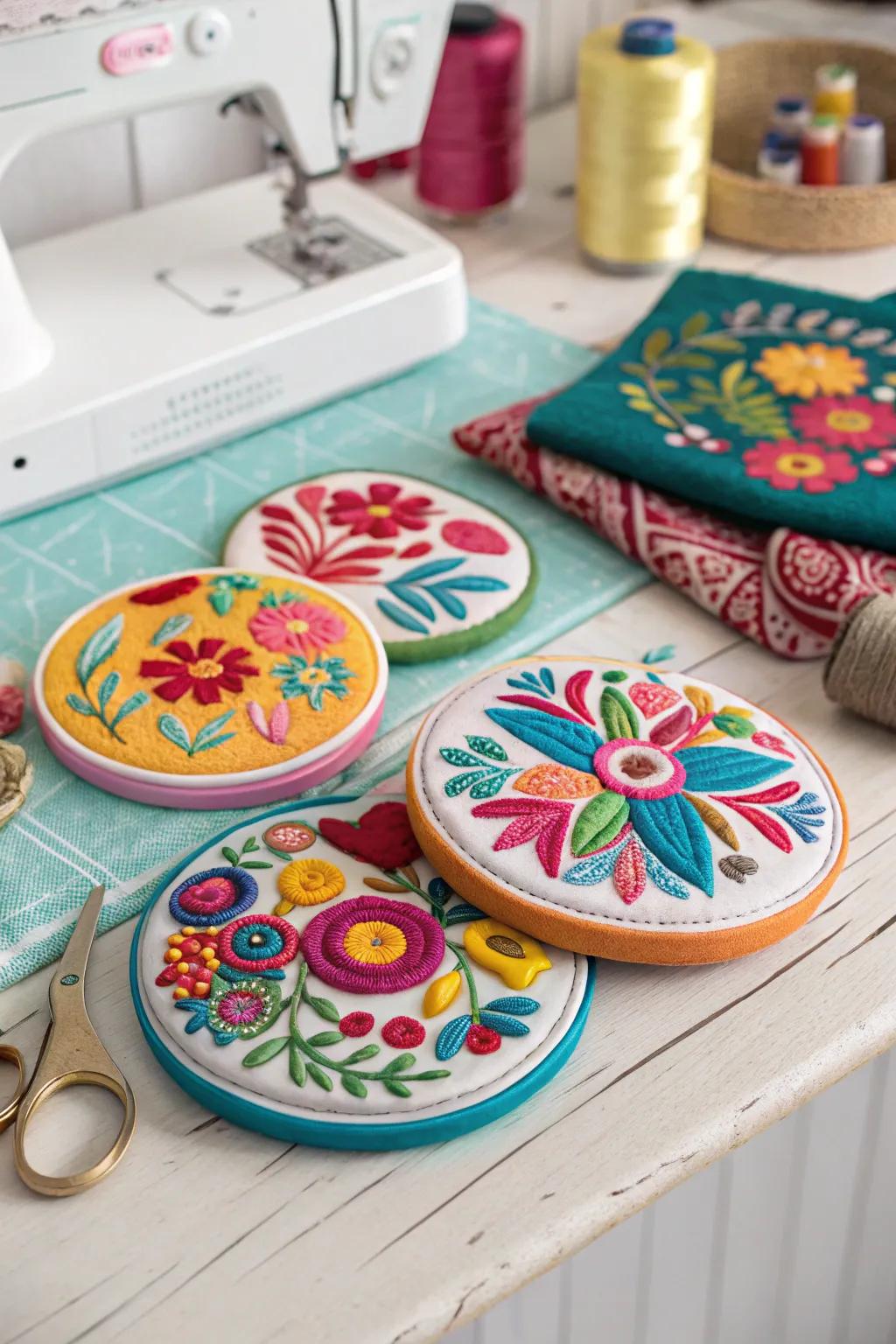 Decorative pattern weights will simplify the sewing process.