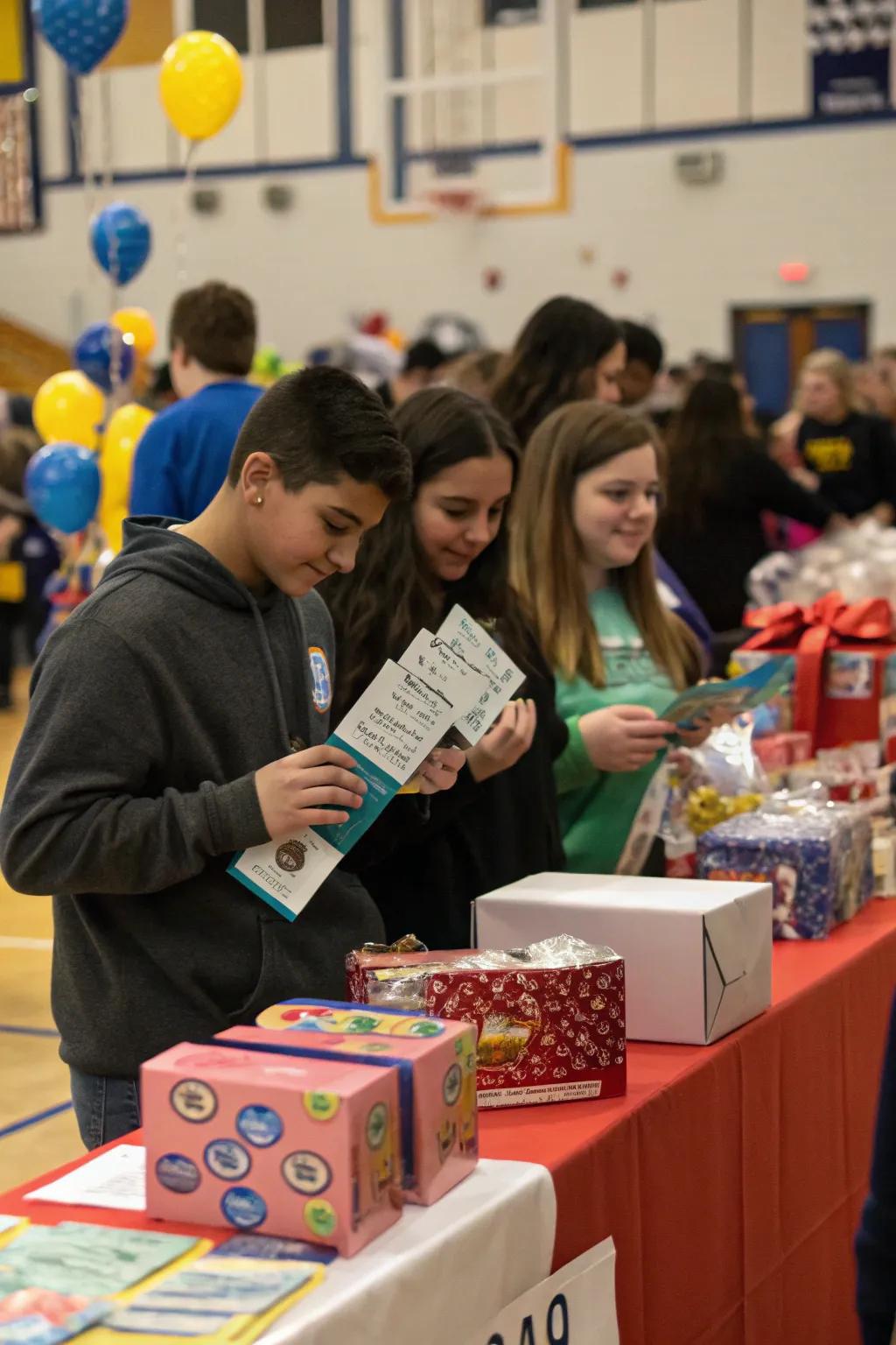 Lottery draws add excitement and reward punctuality in attendance.