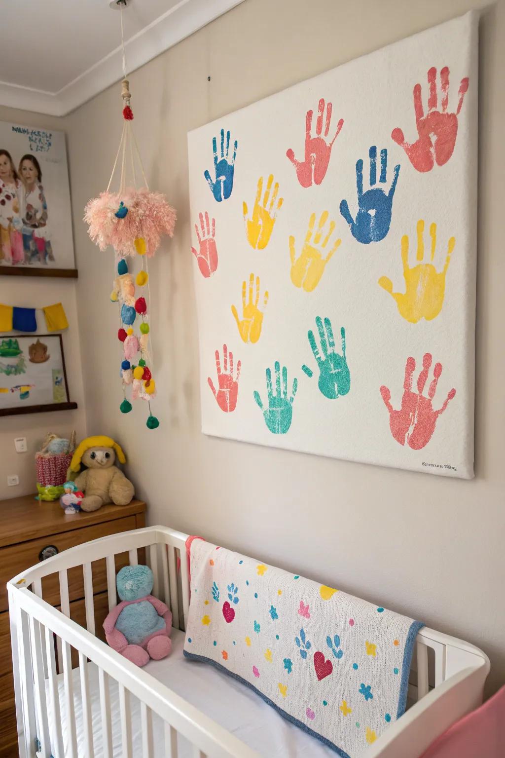 A bespoke handprint craft to cherish Easter recollections.