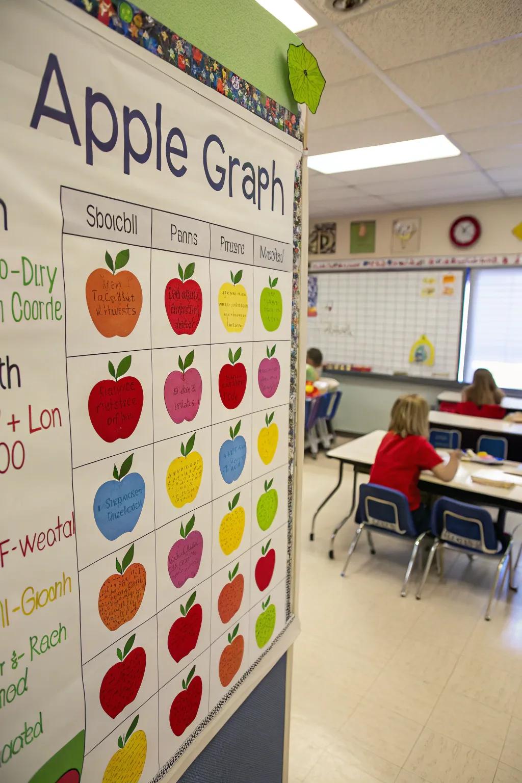 Integrate math with a fun and interactive apple graph.