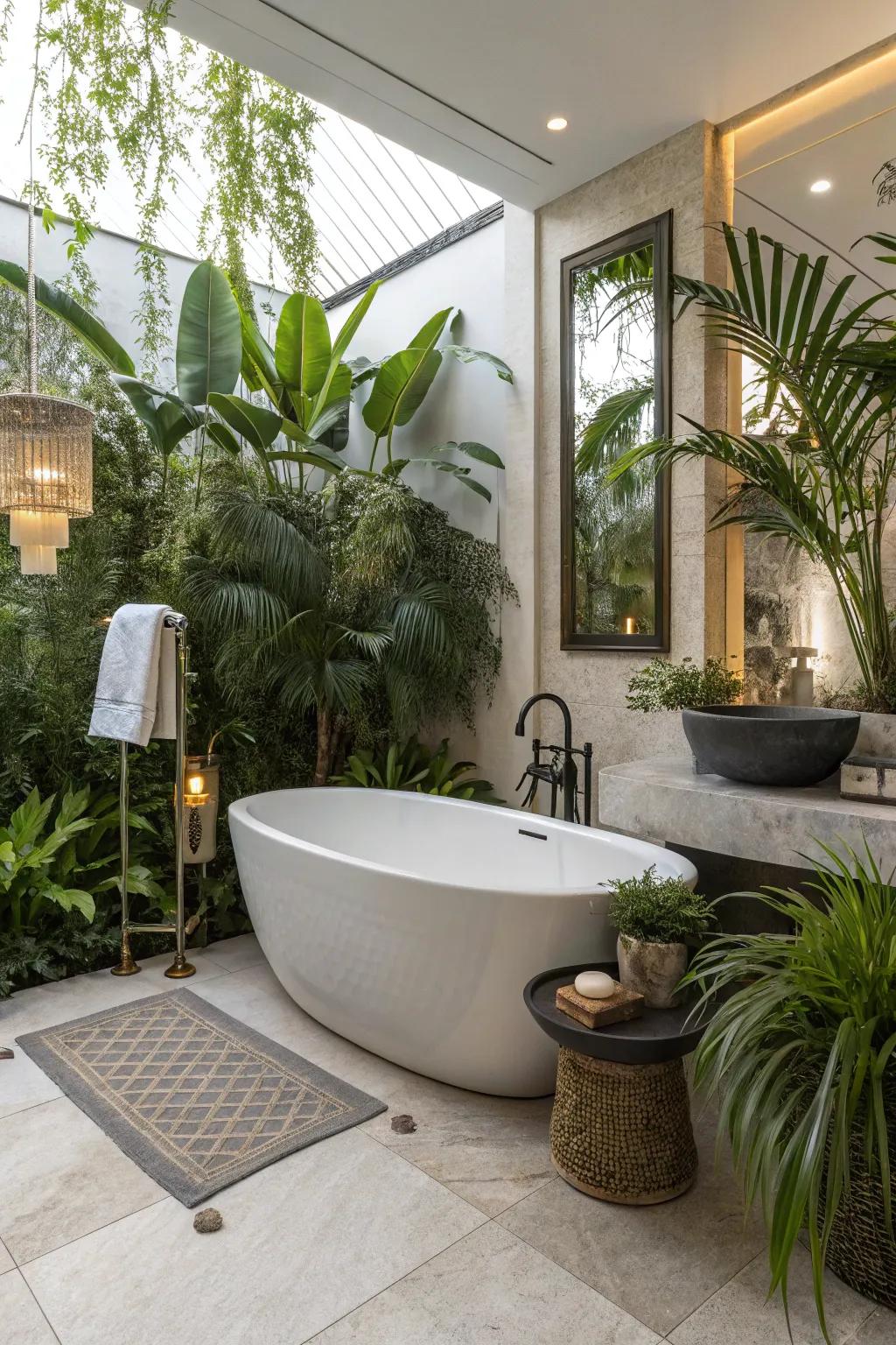 Extras bring a personal hint to your bathroom design.