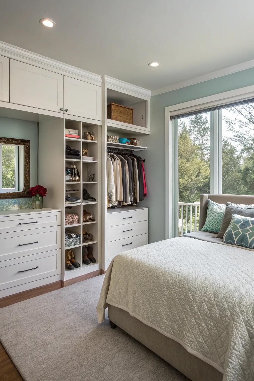 Purposeful furnishings combine style with practicality.