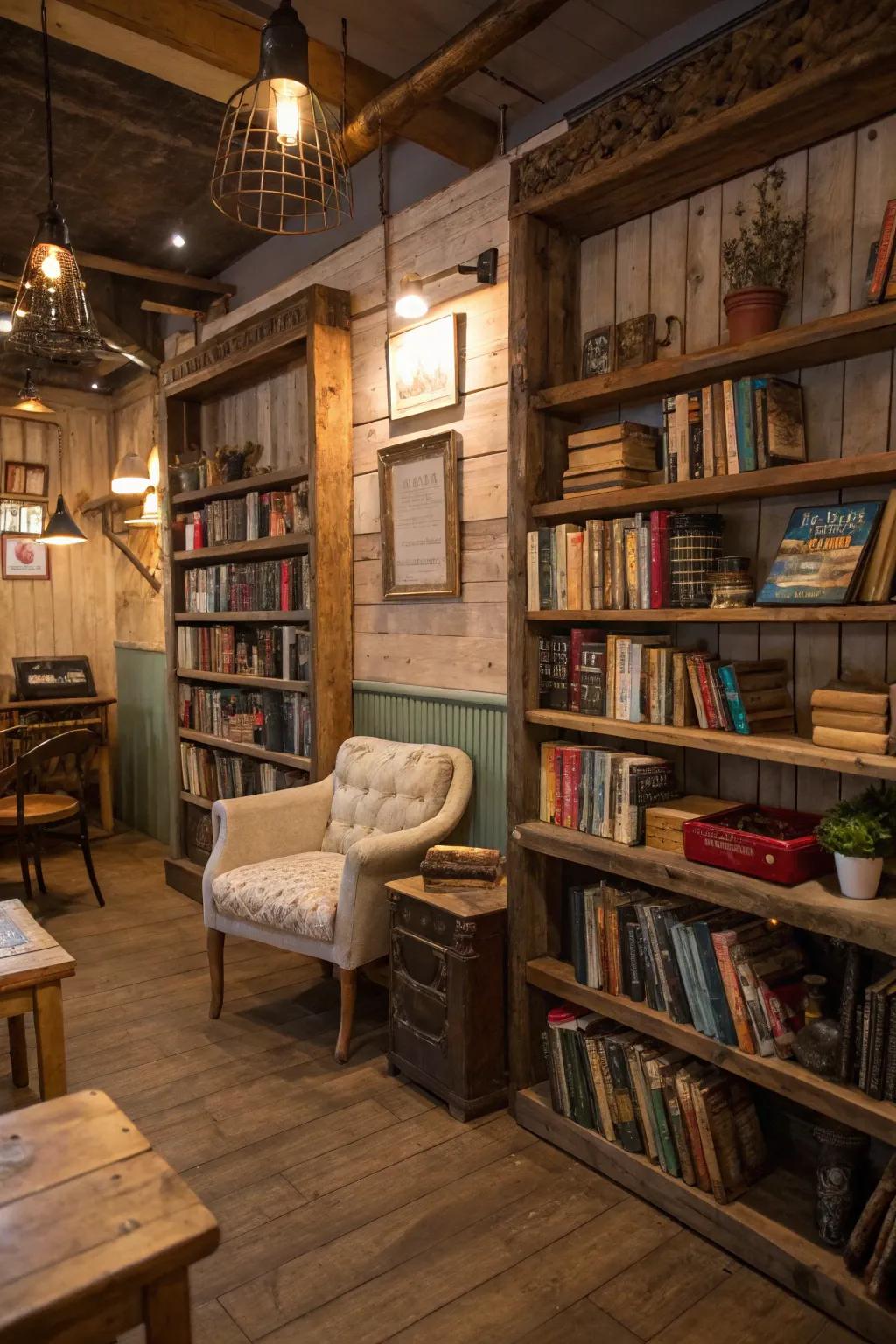 A rustic corner that merges history with comfort.