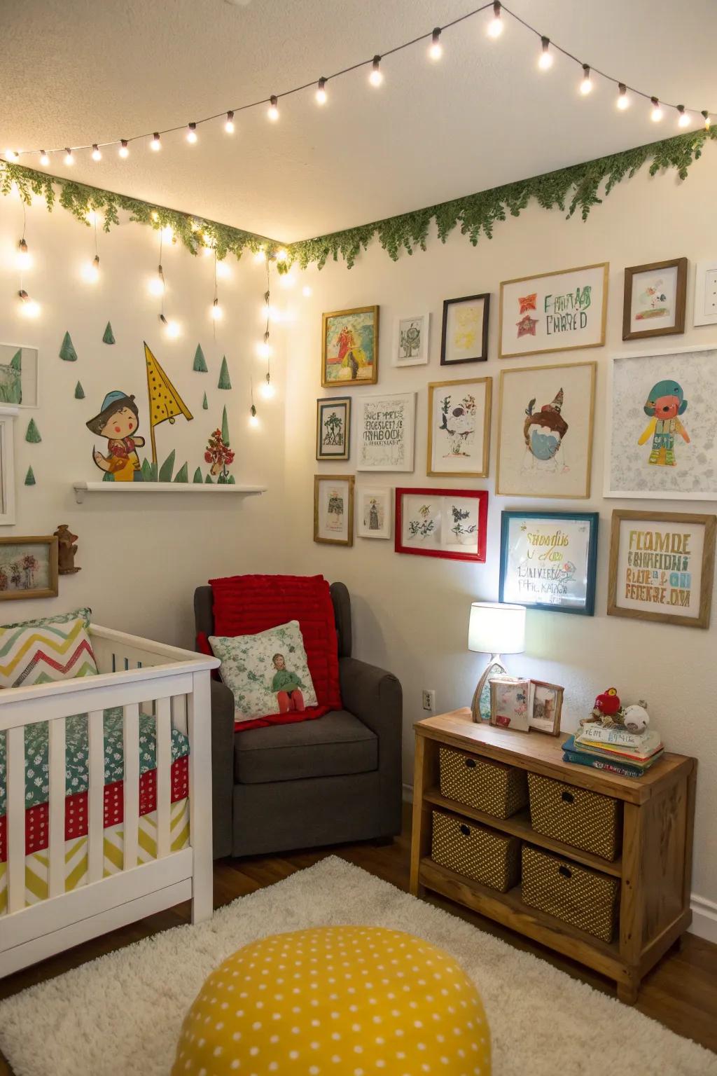Transform bedtime into a quest through a fable-themed nursery.