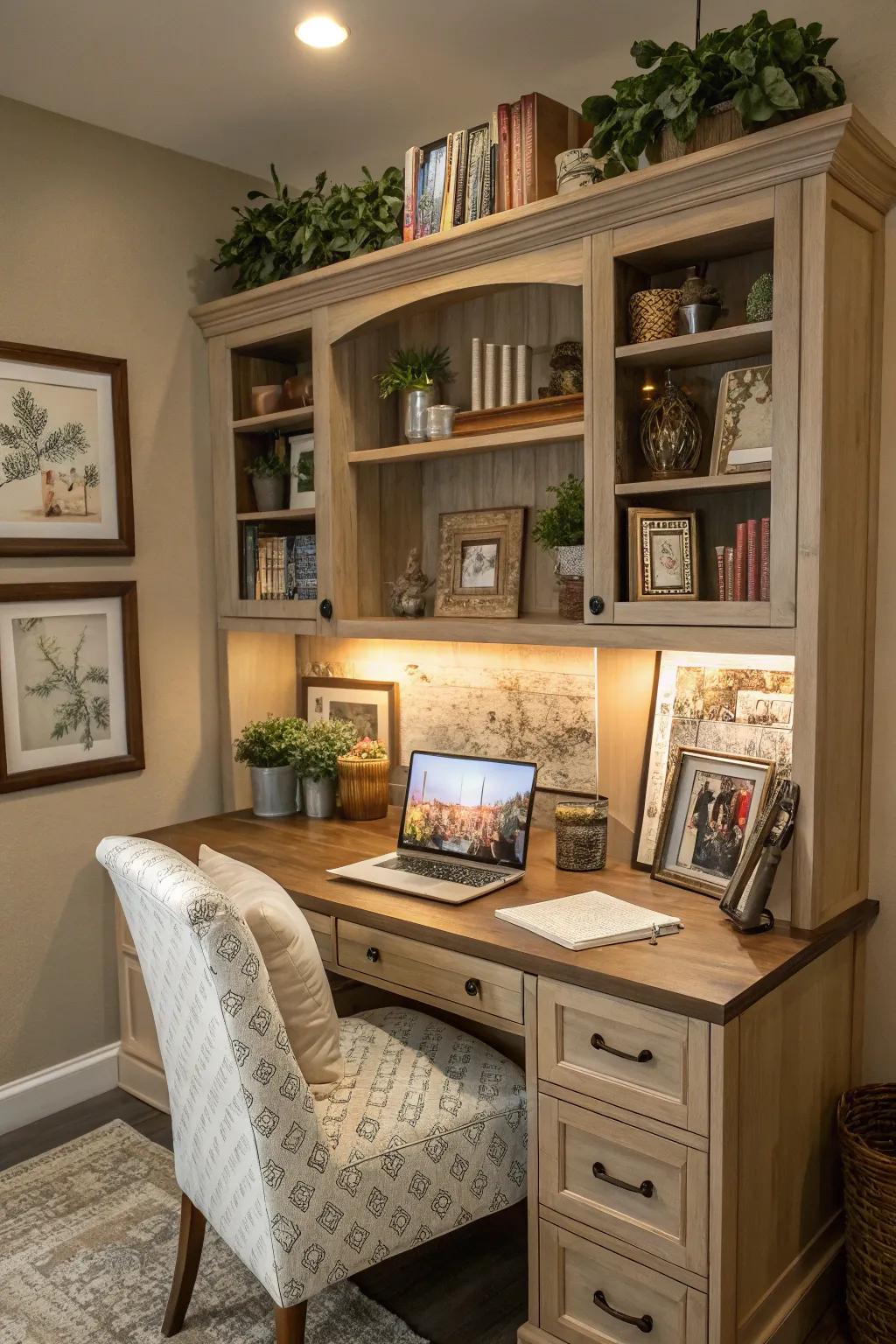 A personalized desk that reflects your unique style.