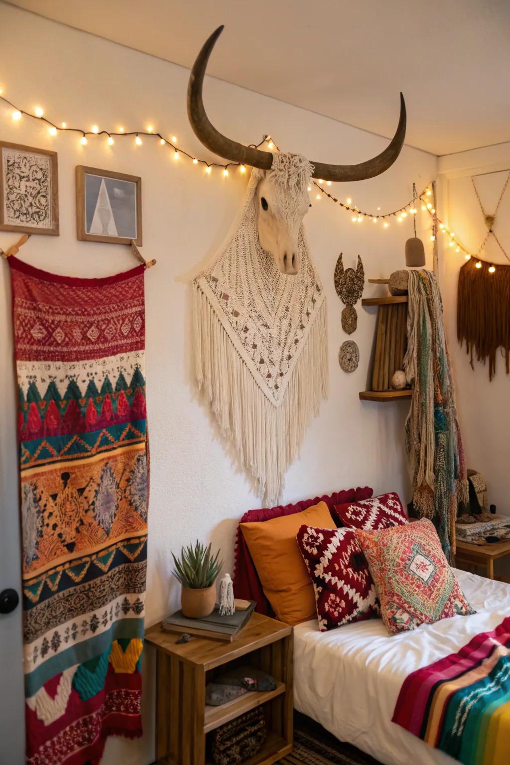 Adopt a bohemian aesthetic.
