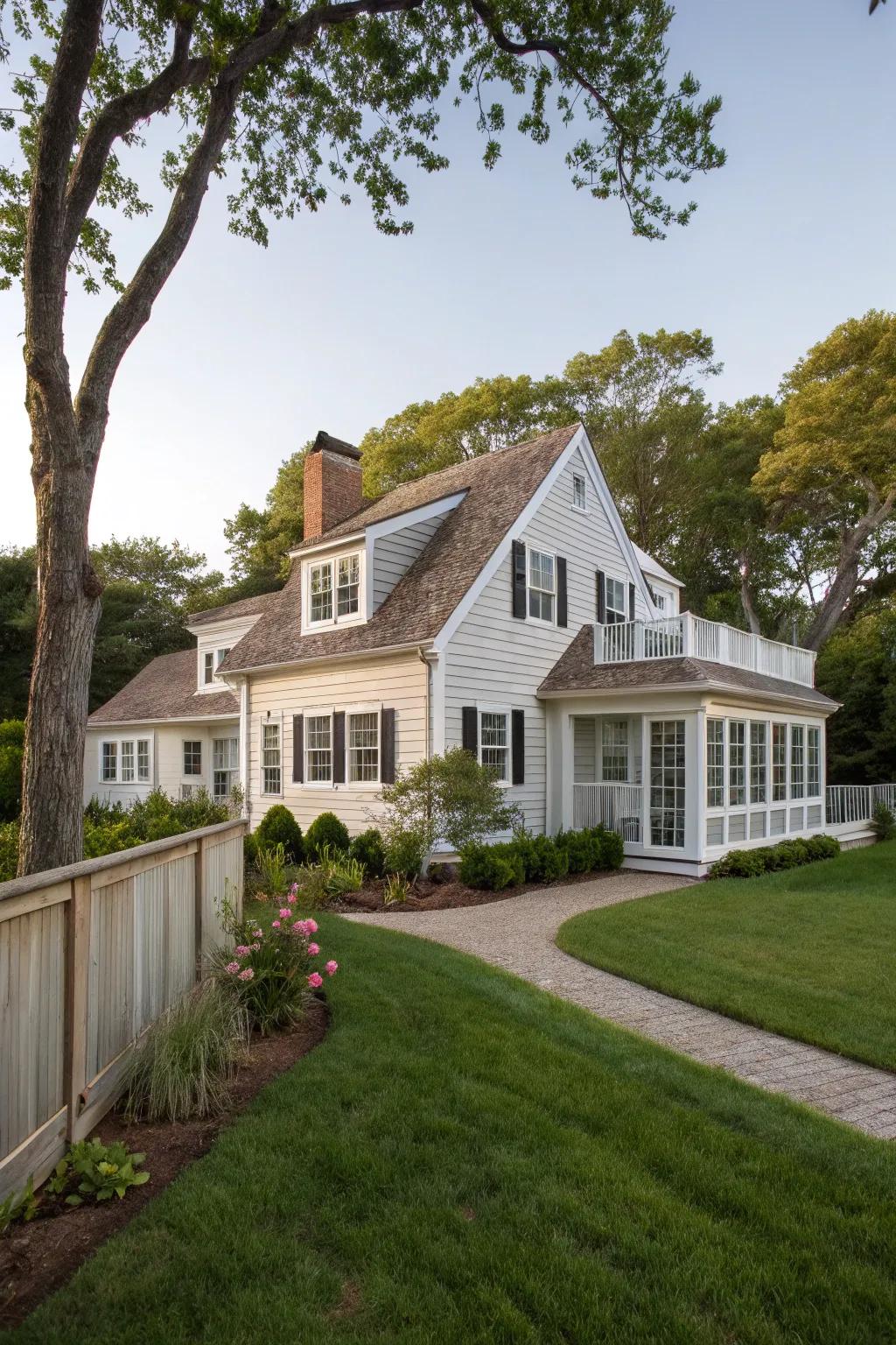 Second-story addition matching the original design