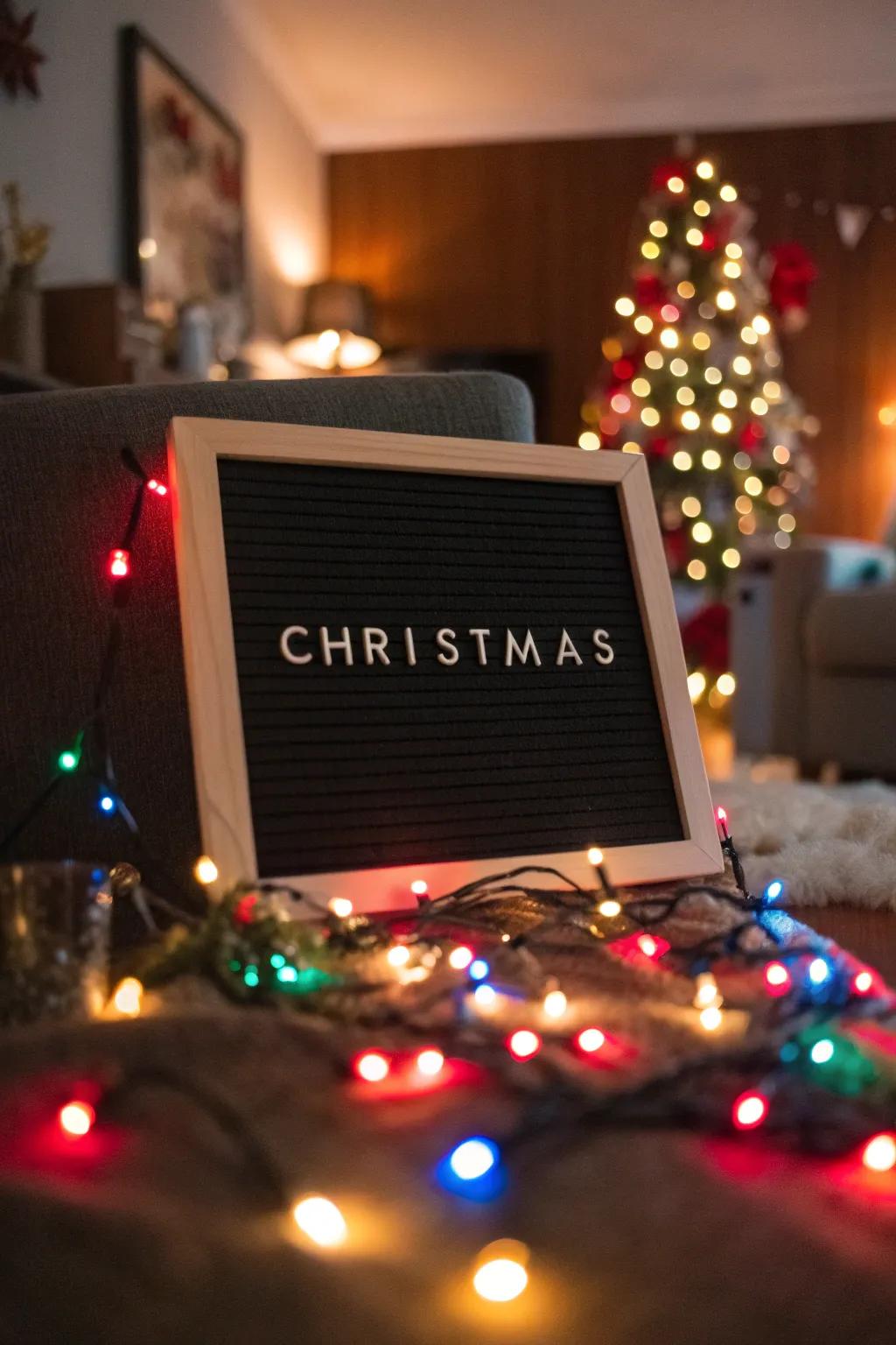A current culture infused board disseminating kindness and cheer.