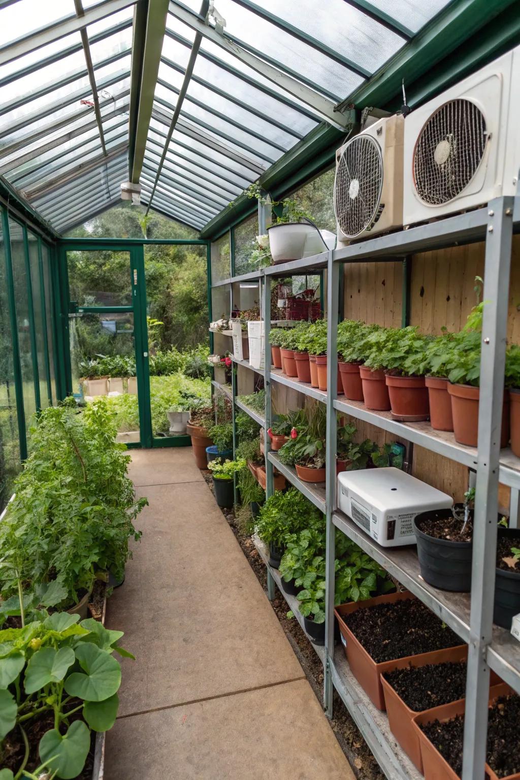 Care for your garden ambitions in a rustic potting shed.