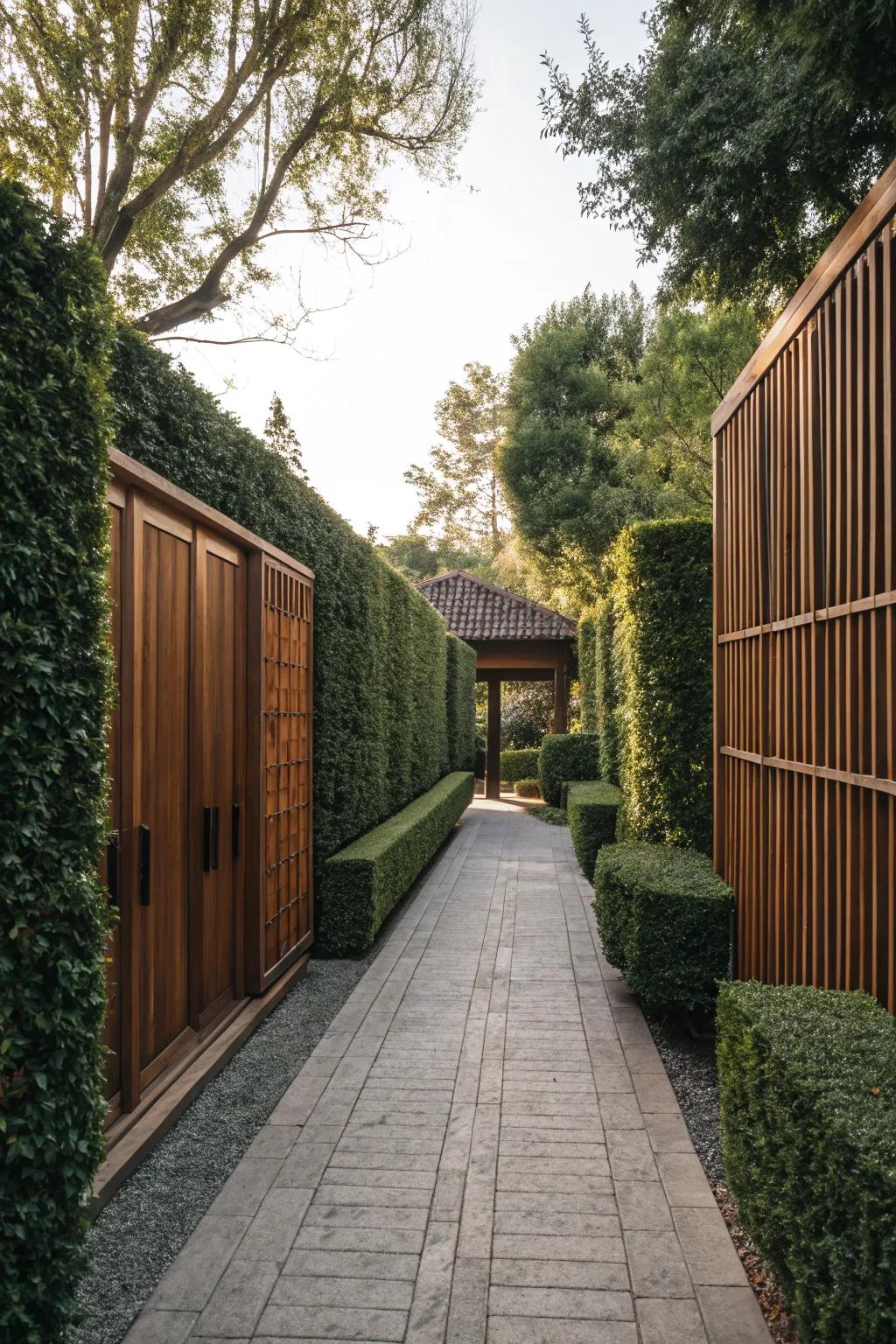 Seclusion features cultivate a secluded, peaceful haven.