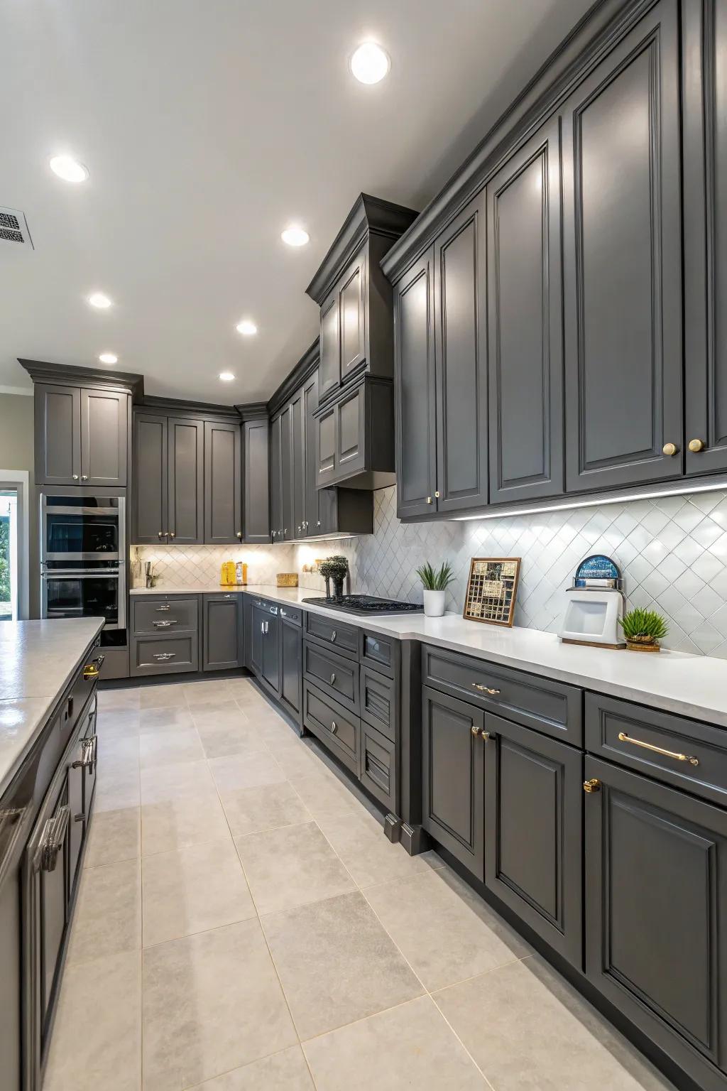 Effective design features the mix of style and usefulness in profound shadow-toned units.