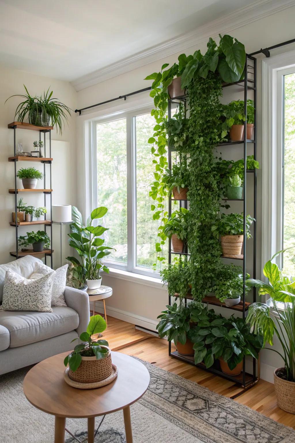 An indoor garden breathes life into your home.