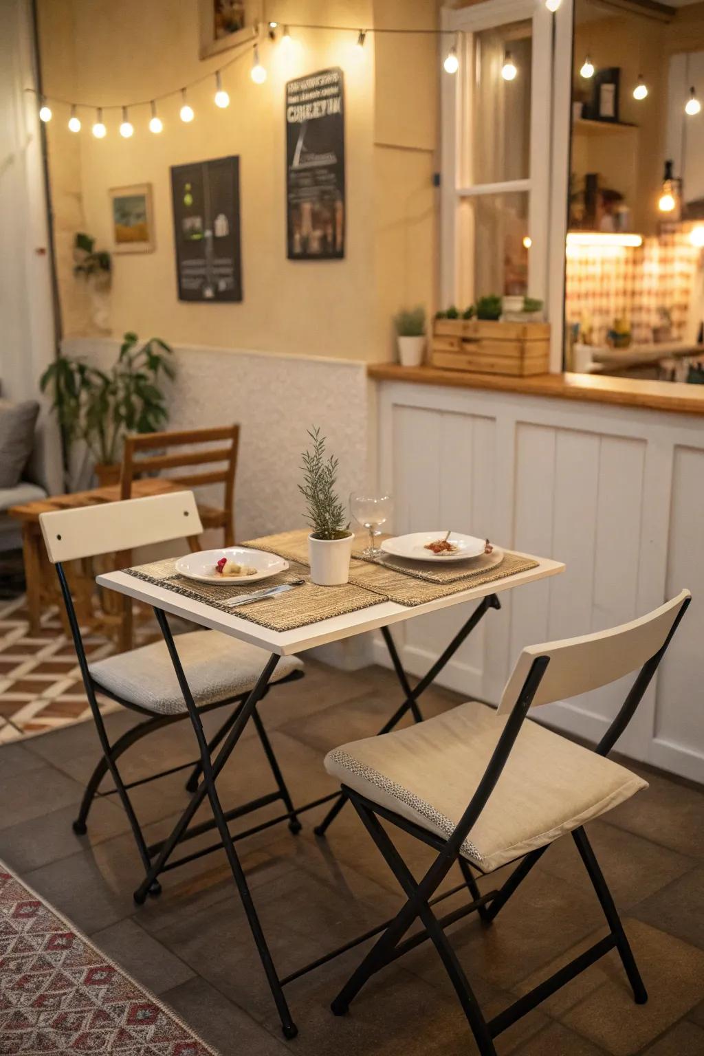 Small-scale furniture adapts to the needs of compact spaces.