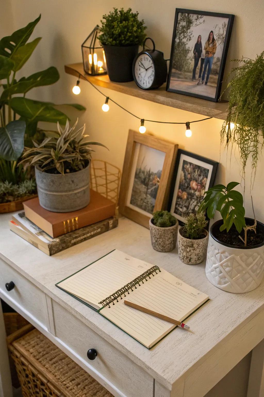 Personalize your space to feel more comfortable and creative.