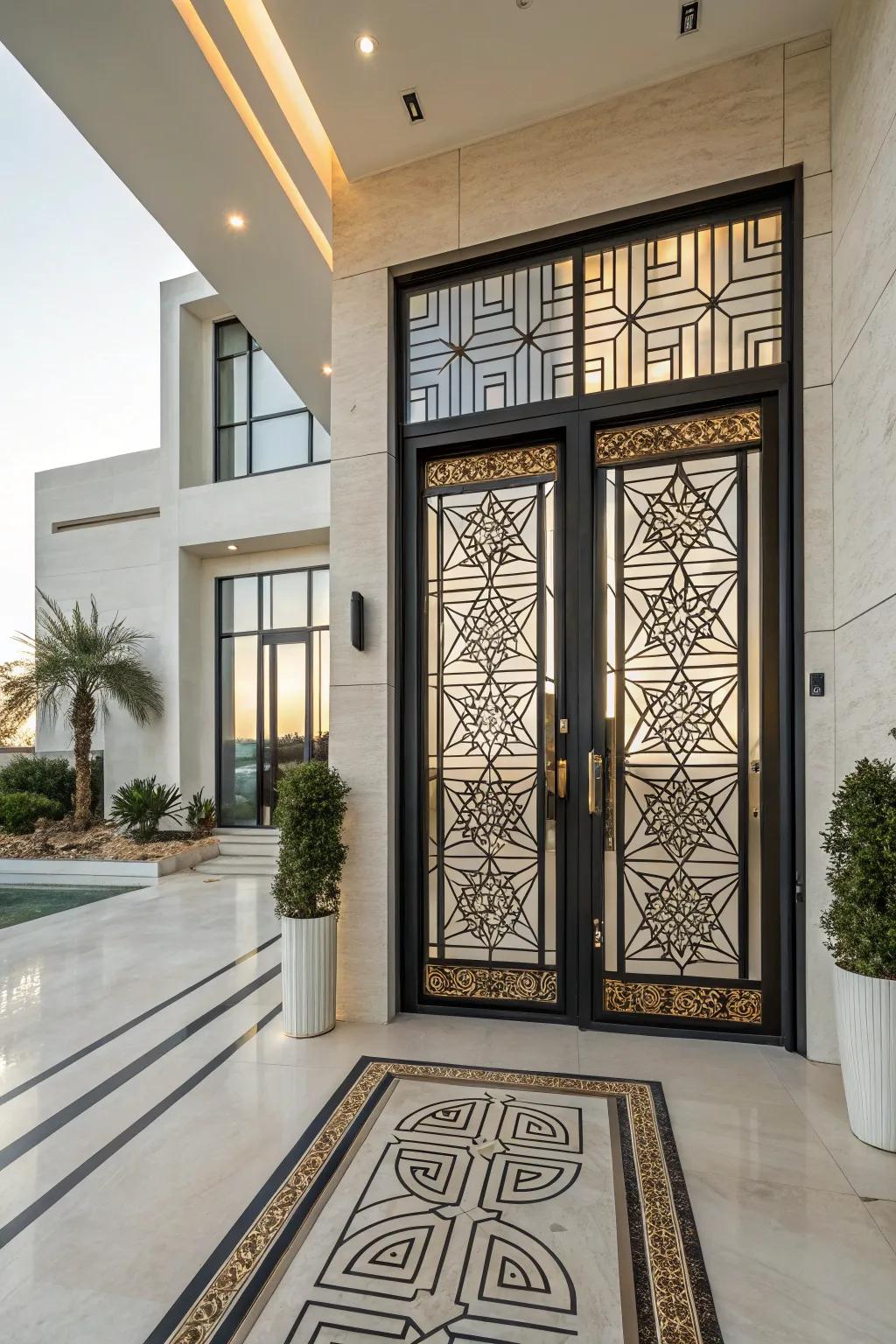 Original geometric designs that turn doors into a statement piece.