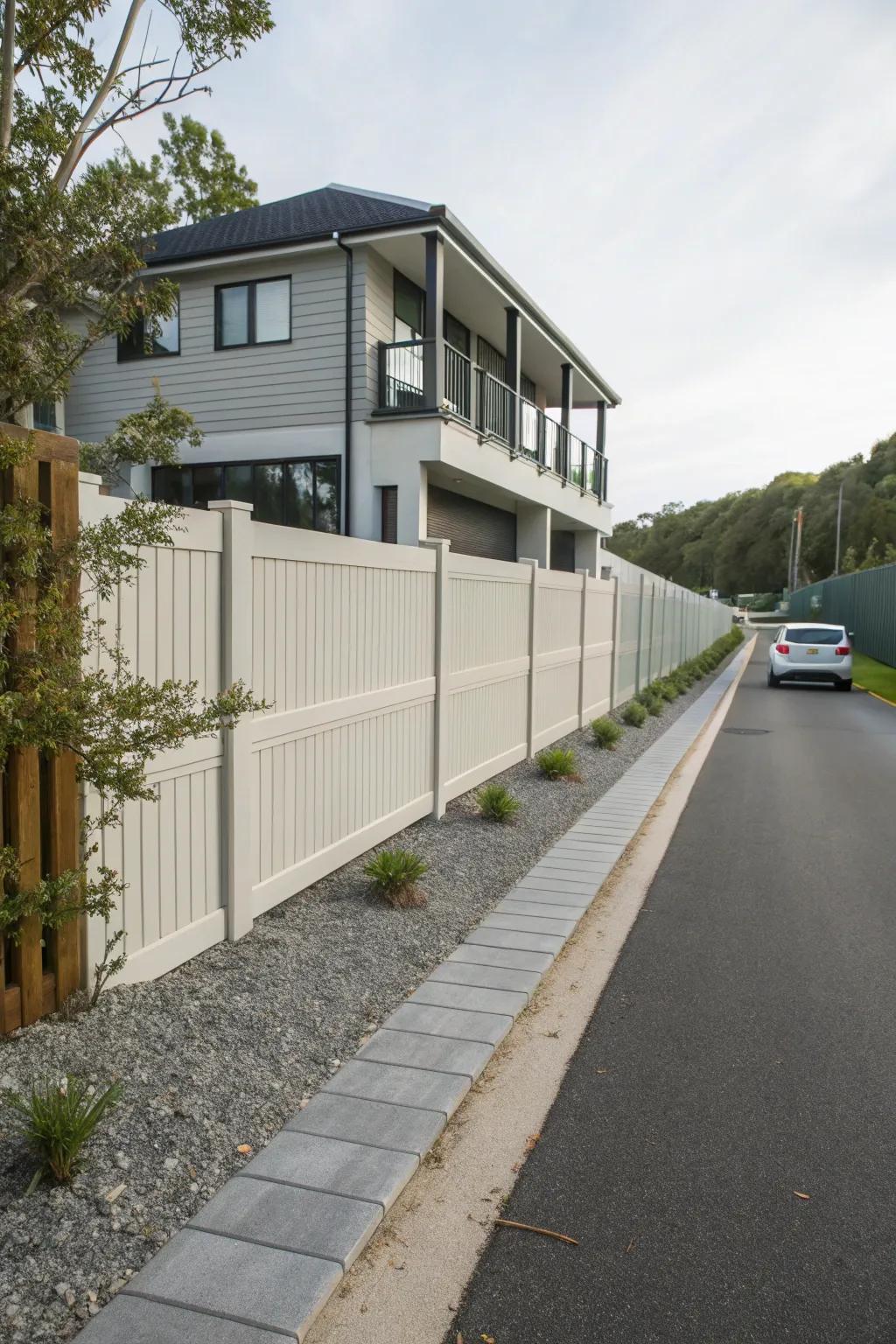 Composite materials offer durability and low maintenance.