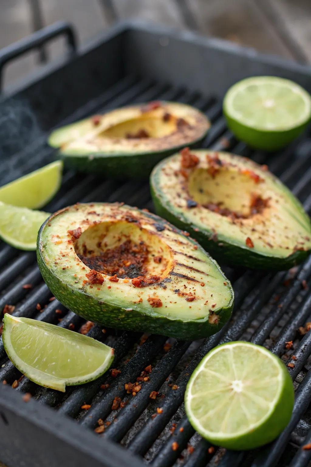 Creamy cooked avocados with a spiced kick.