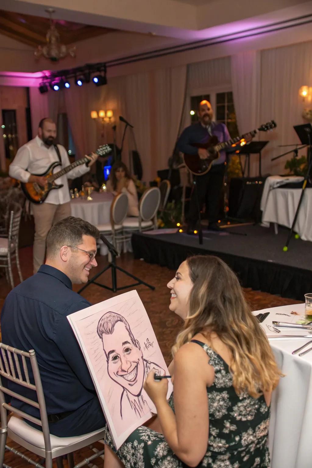Interactive entertainment adding fun and engagement to the party.