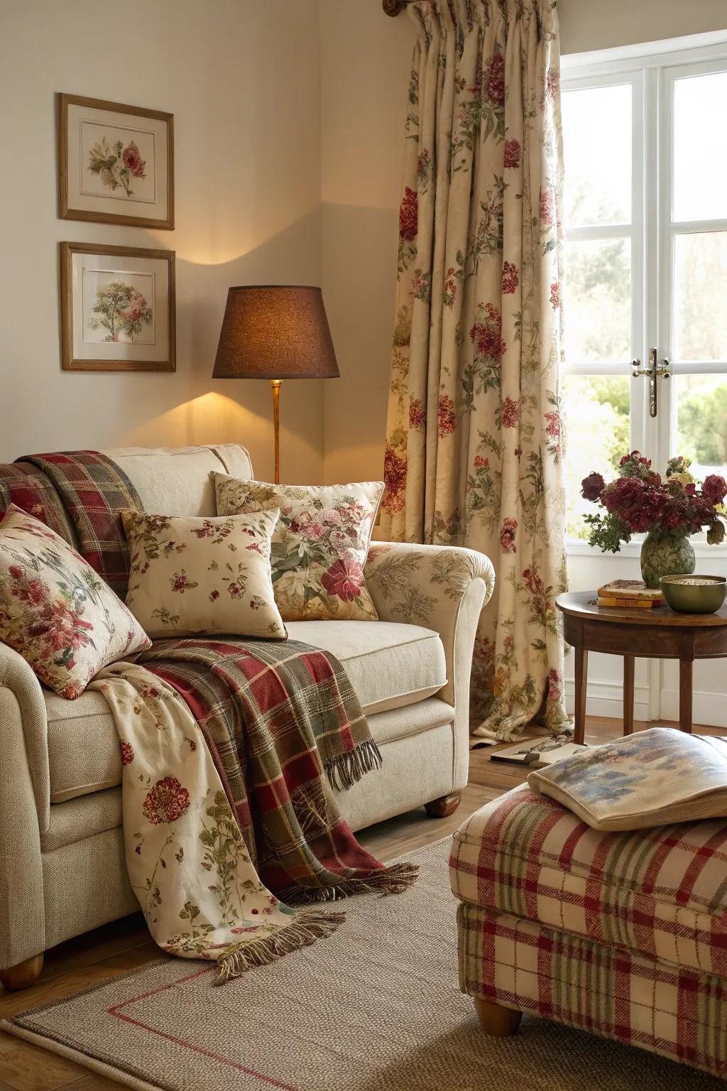 Classic English manner components introduce countryside appeal.