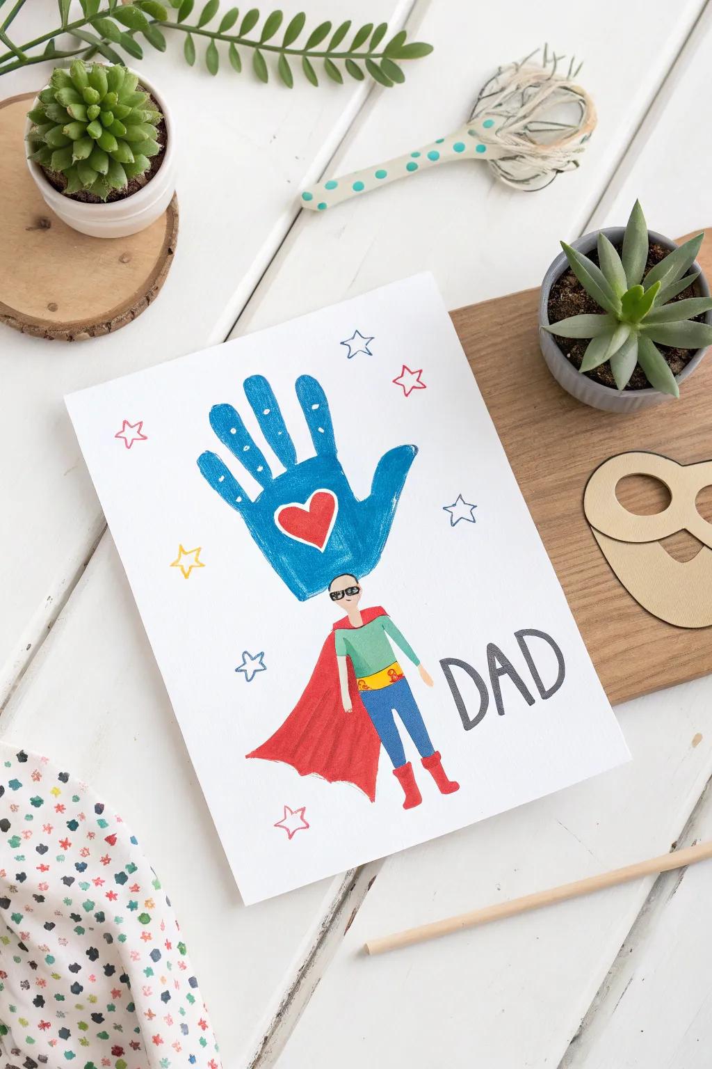 Celebrate Dad's superpowers using a handcrafted touch!