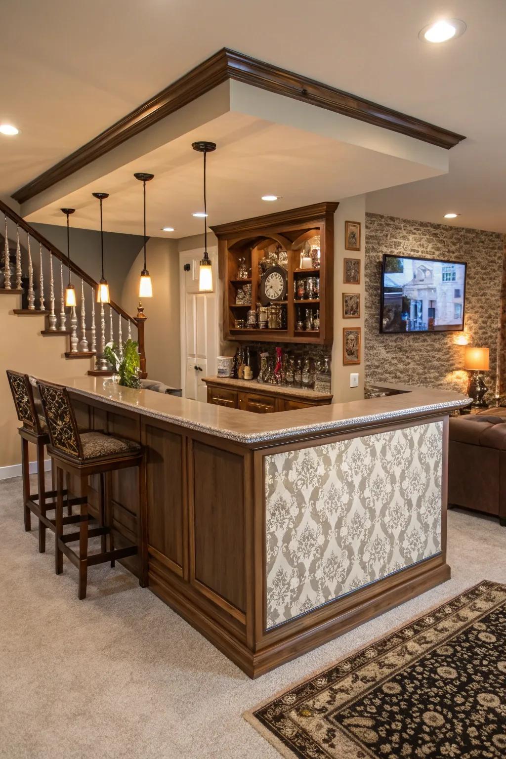 A thematic bar that appends persona and attraction to your area.