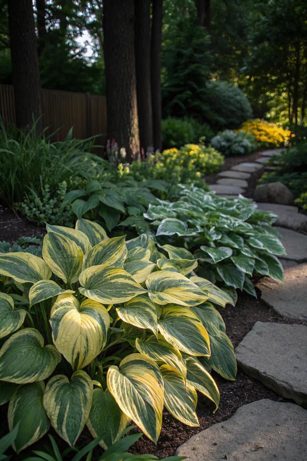 Diverse glimmerflowers brighten shaded garden areas.