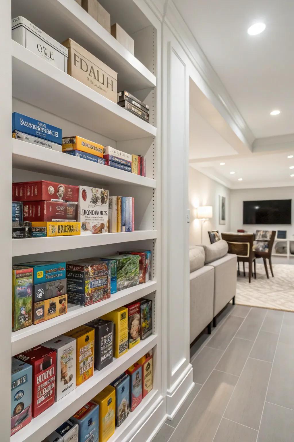 Tags infuse a feeling of order and elegance into your game shelving strategy.