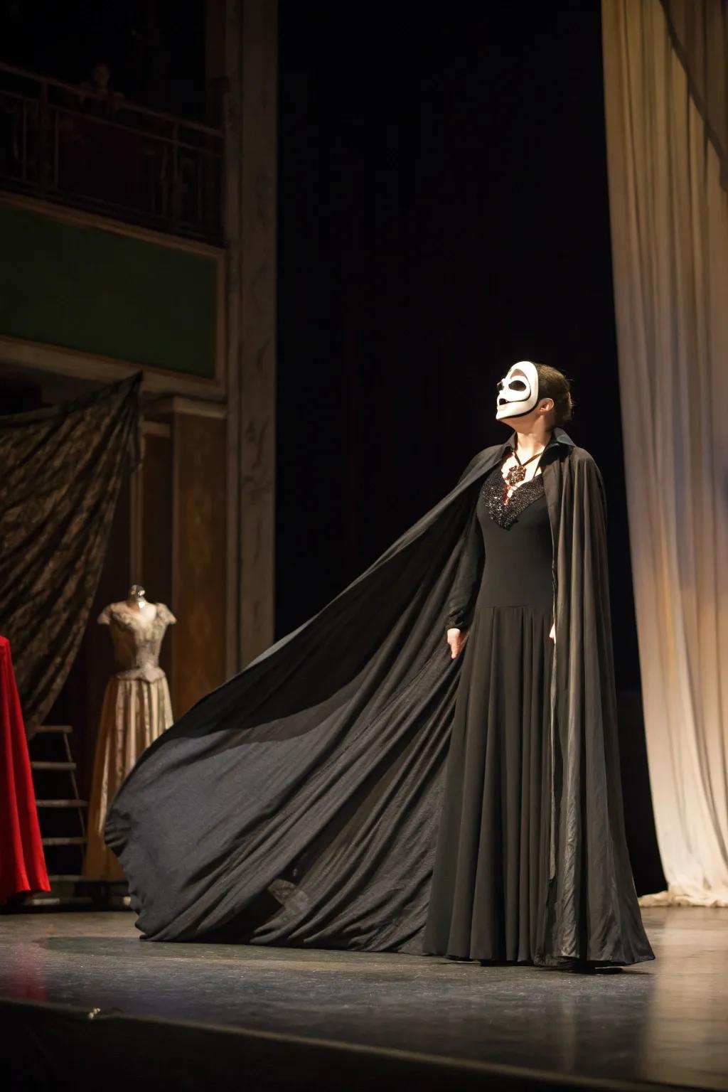 Channel the drama of an opera ghost.