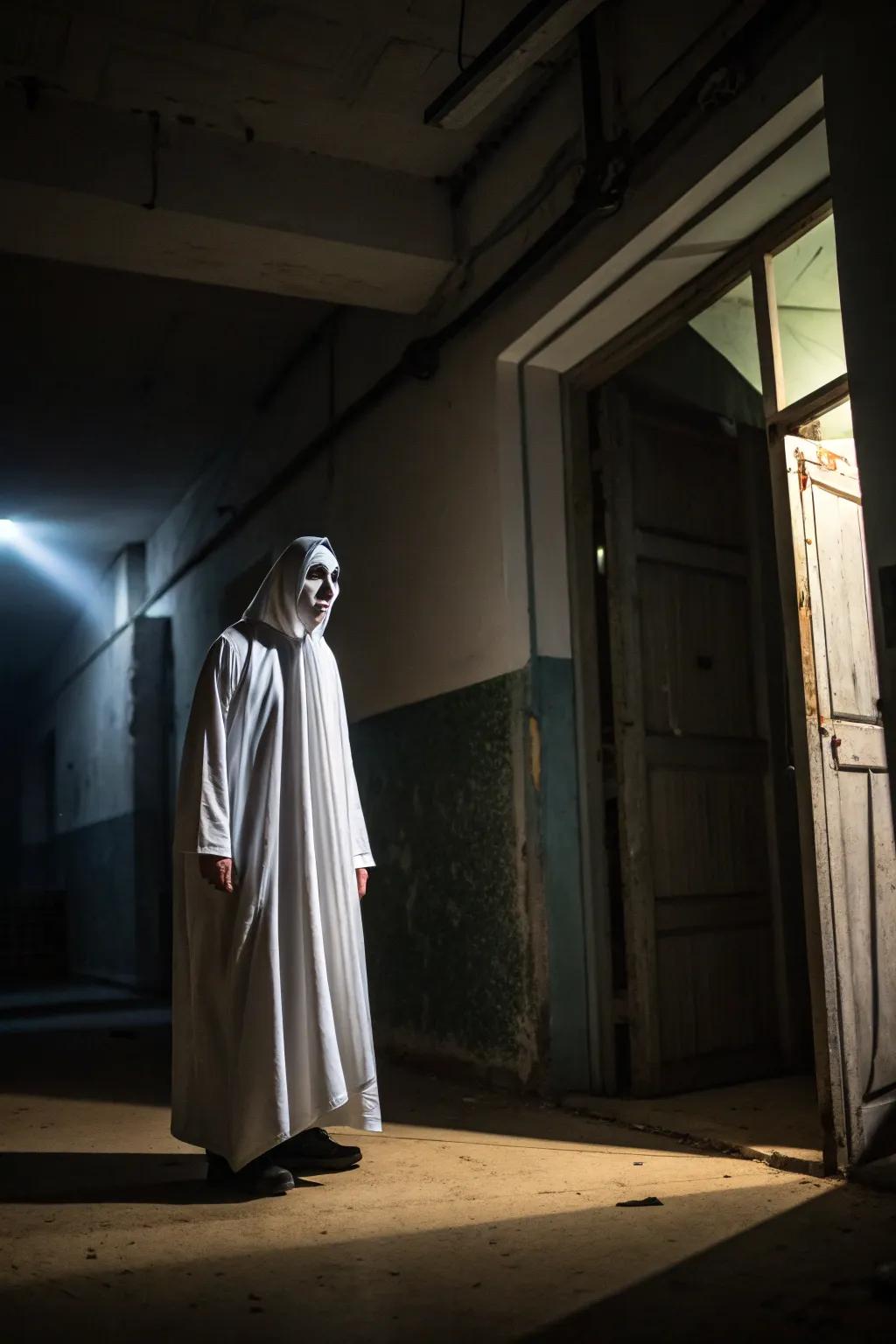 An eerie phantom gown is timelessly haunting.