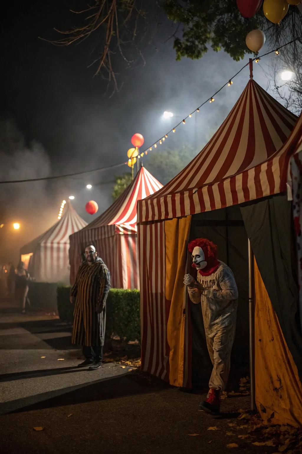 Step right up to a chilling show of terror.